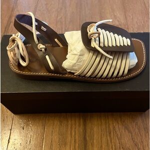 J Crew Lace Up Sandals Monrowe